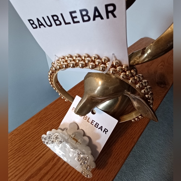 NWT 2 Piece BaubleBar Hair Accesories - 1 Headband & 1 Hair Claw Clip - Picture 2 of 10